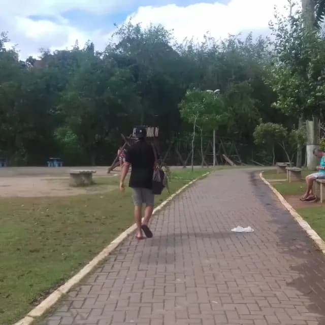 View of Parque Linear Diadema in Diadema, SP