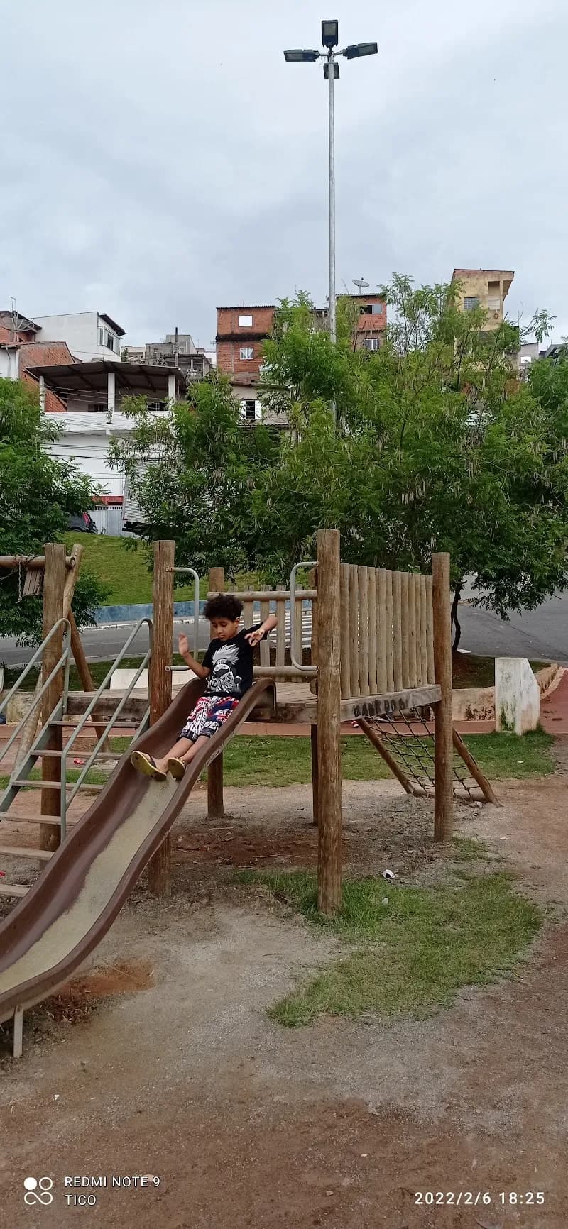 View of Parque Linear do Mirizola in Cotia, SP