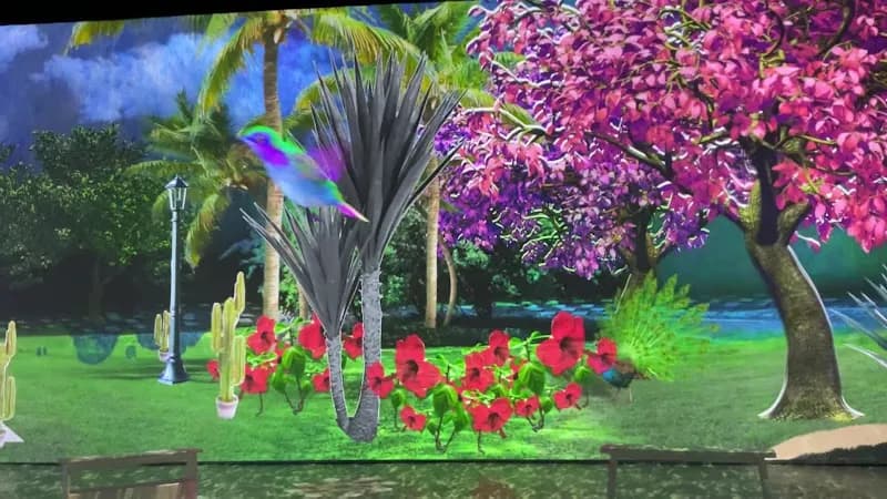 View of Parque Verde Montaña in San Lorenzo, PR