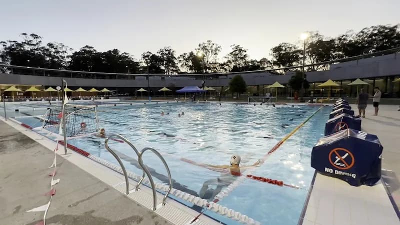 View of Parramatta Aquatic Centre (The PAC) in Parramatta, NSW