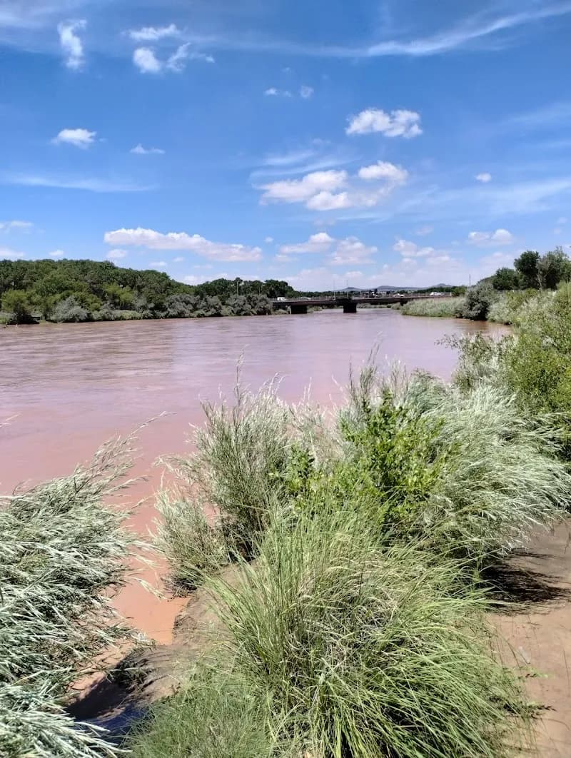 Paseo del Bosque Trail route in Los Ranchos de Albuquerque, NM