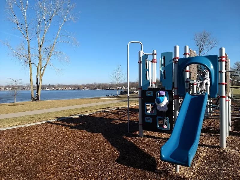 View of Pavilion Shore Park in Novi, MI