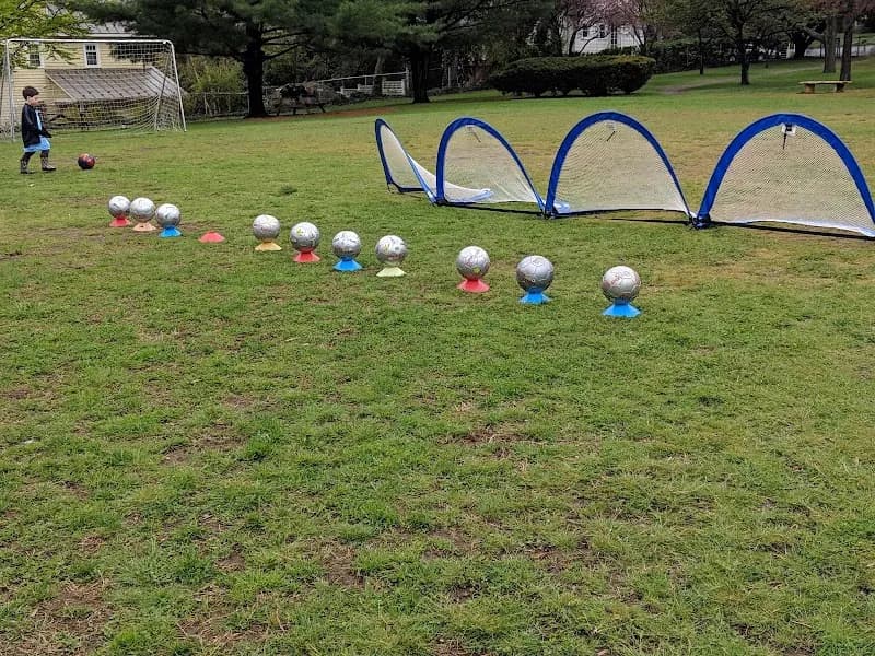 View of Payson Park Playground in Belmont, MA