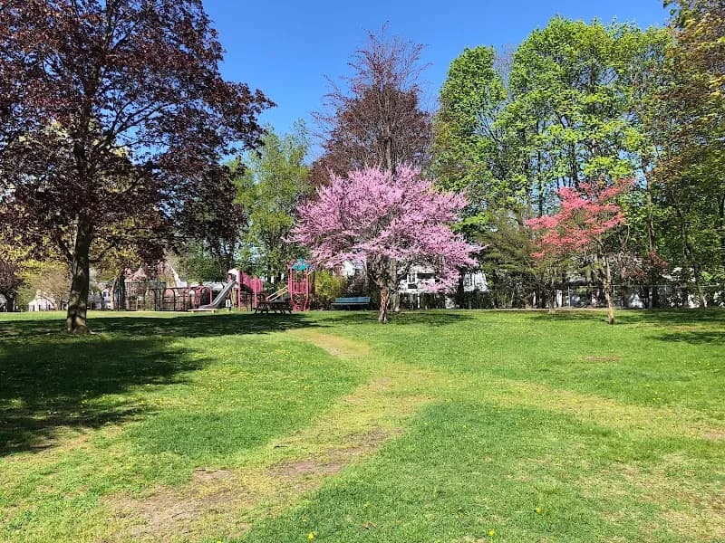 View of Payson Park Playground in Belmont, MA
