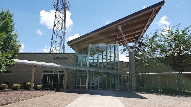 View of Peachtree City Library in Peachtree City, GA