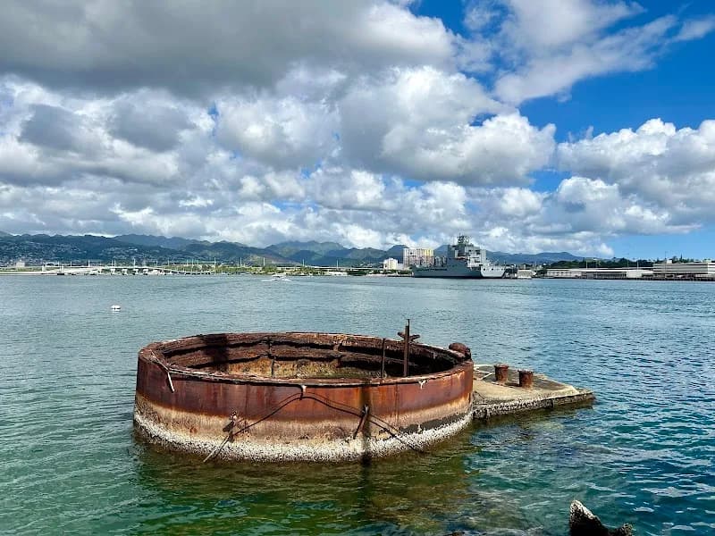 View of Pearl Harbor National Memorial in Honolulu, HI
