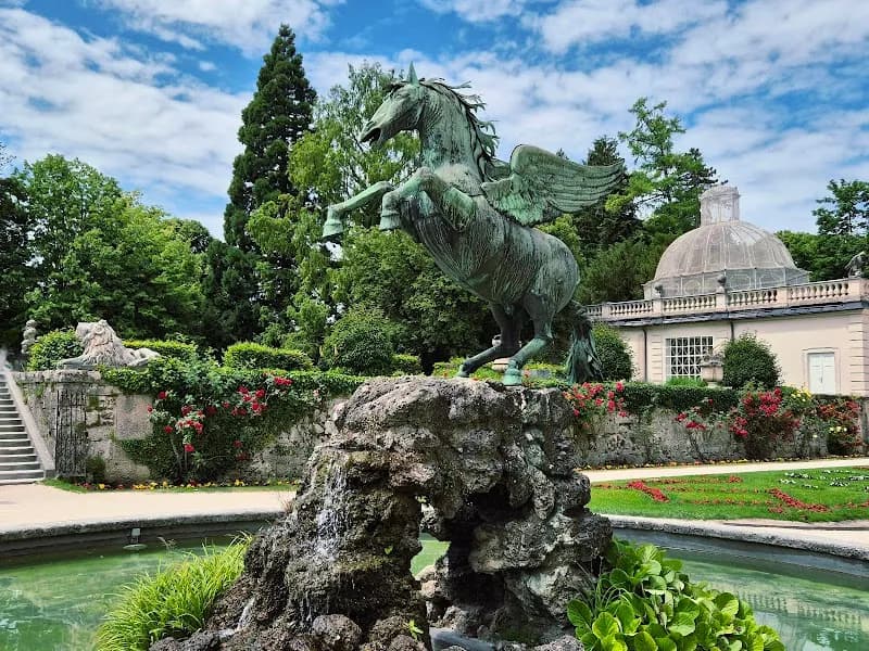View of Pegasus Fountain in Salzburg, SBG