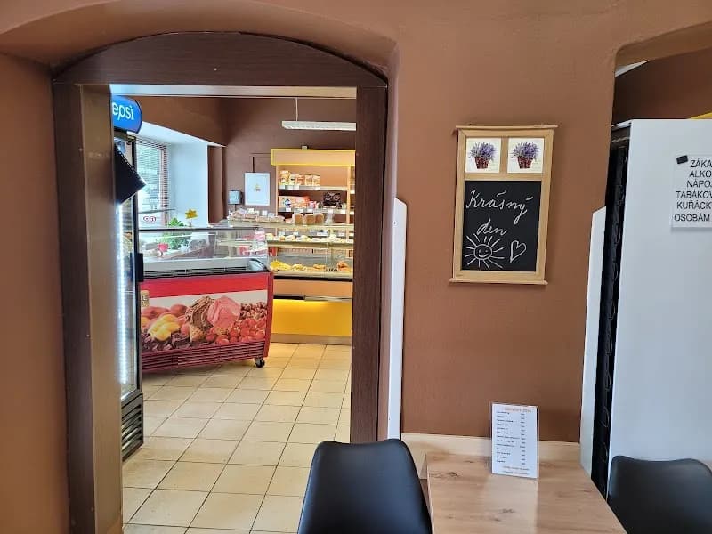 View of Pekárna Zámecká Bakery in Doksy, CZ