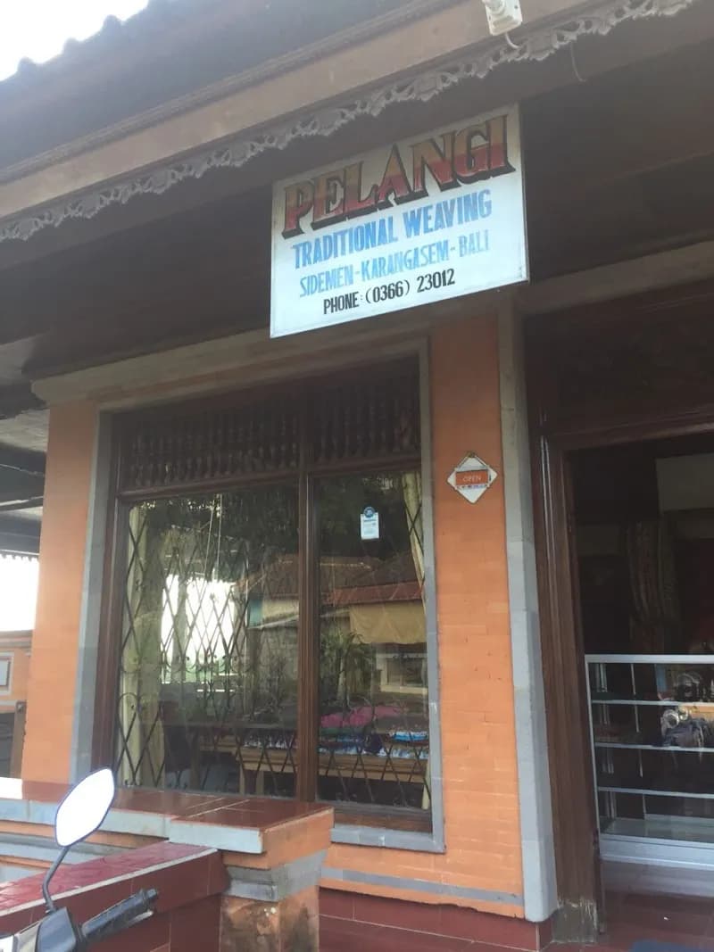Pelangi Traditional Weaving Sidemen store in Bangli, Bali