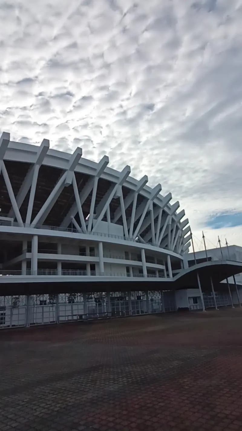 View of Penang State Stadium, Batu Kawan in Queensbay, Penang
