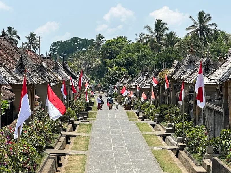 View of Penglipuran Village in Bangli, Bali