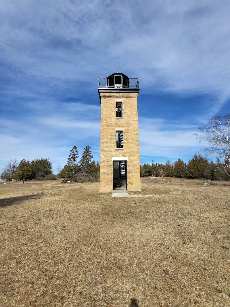 Peninsula Point Lighthouse historical landmark in Rapid River, MI