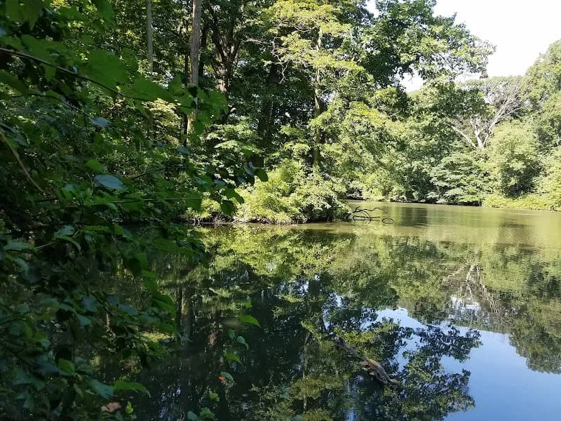 View of Pennypacker Park in Haddonfield, NJ