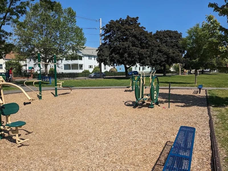 View of Pequossette Park in Belmont, MA