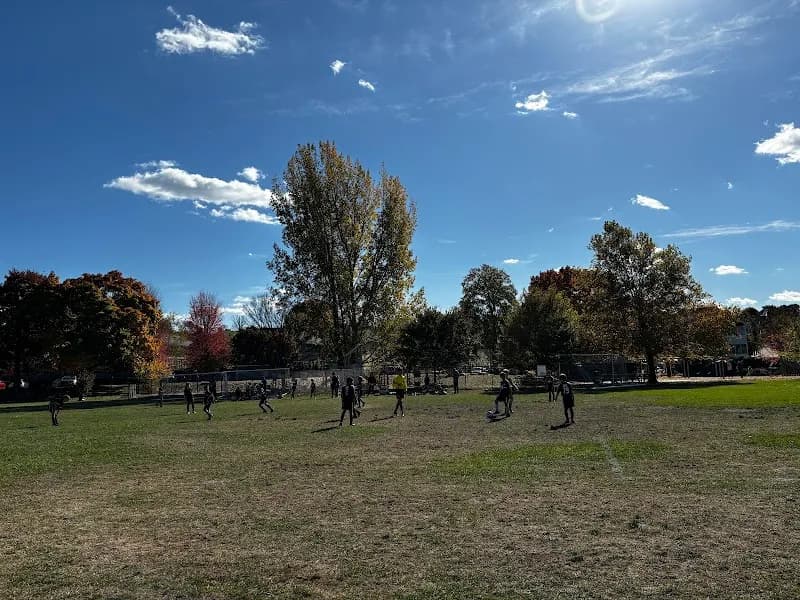 View of Pequossette Park in Belmont, MA