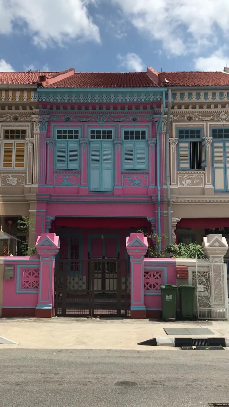 View of Peranakan Houses in Marine Parade, SG