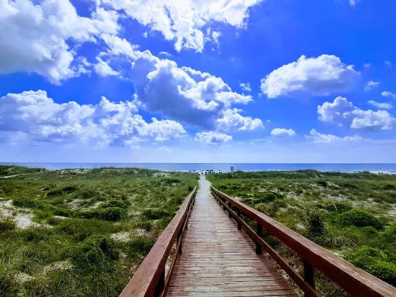 View of Peters Point Beachfront Park in Fernandina Beach, FL