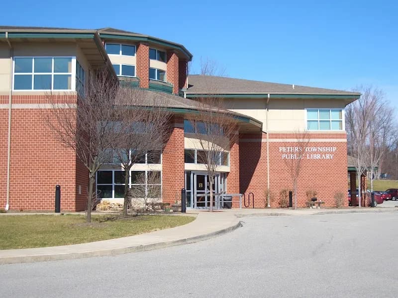 View of Peters Township Public Library in Peters Township, PA
