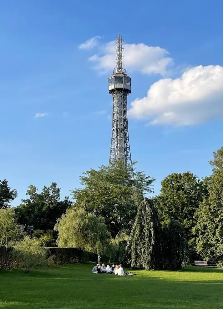 View of Petrin Tower in Prague, PRG