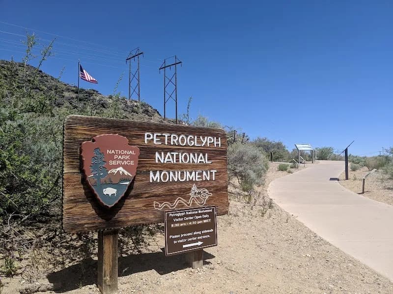 View of Petroglyph National Monument in Paradise Hills, NM