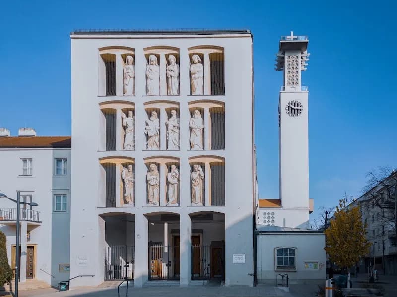 View of Pfarrkirche Floridsdorf in Floridsdorf, VIE