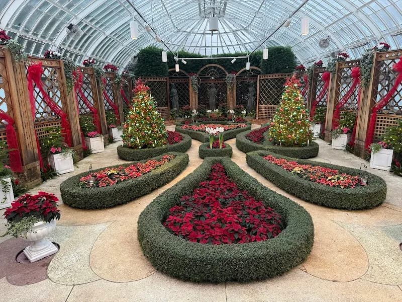 View of Phipps Conservatory and Botanical Gardens in Pittsburgh, PA