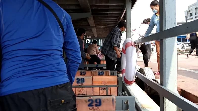 View of Phra Samut Chedi District in Samut Prakan, BKK