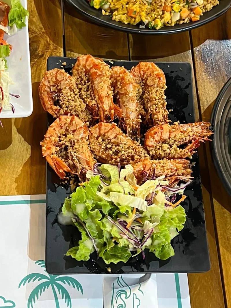View of Phu Quoc-style Seafood Restaurants on Beach in Can Gio, HCMC
