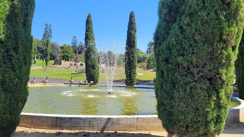 View of Piedmont Funeral Services and Mountain View Cemetery in Oakland, CA
