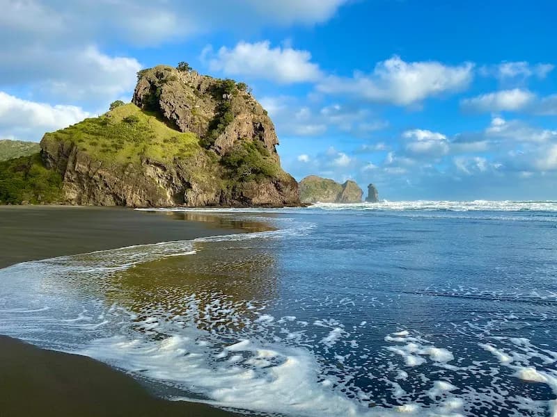 View of Piha Beach in Piha, AKL