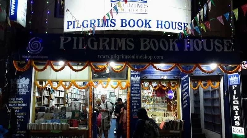 View of Pilgrim's Book House in Thamel, Bagmati