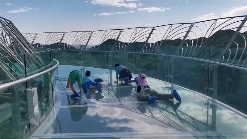 View of Pinggu Stone City Natural Scenic Area in Pinggu District, Beijing