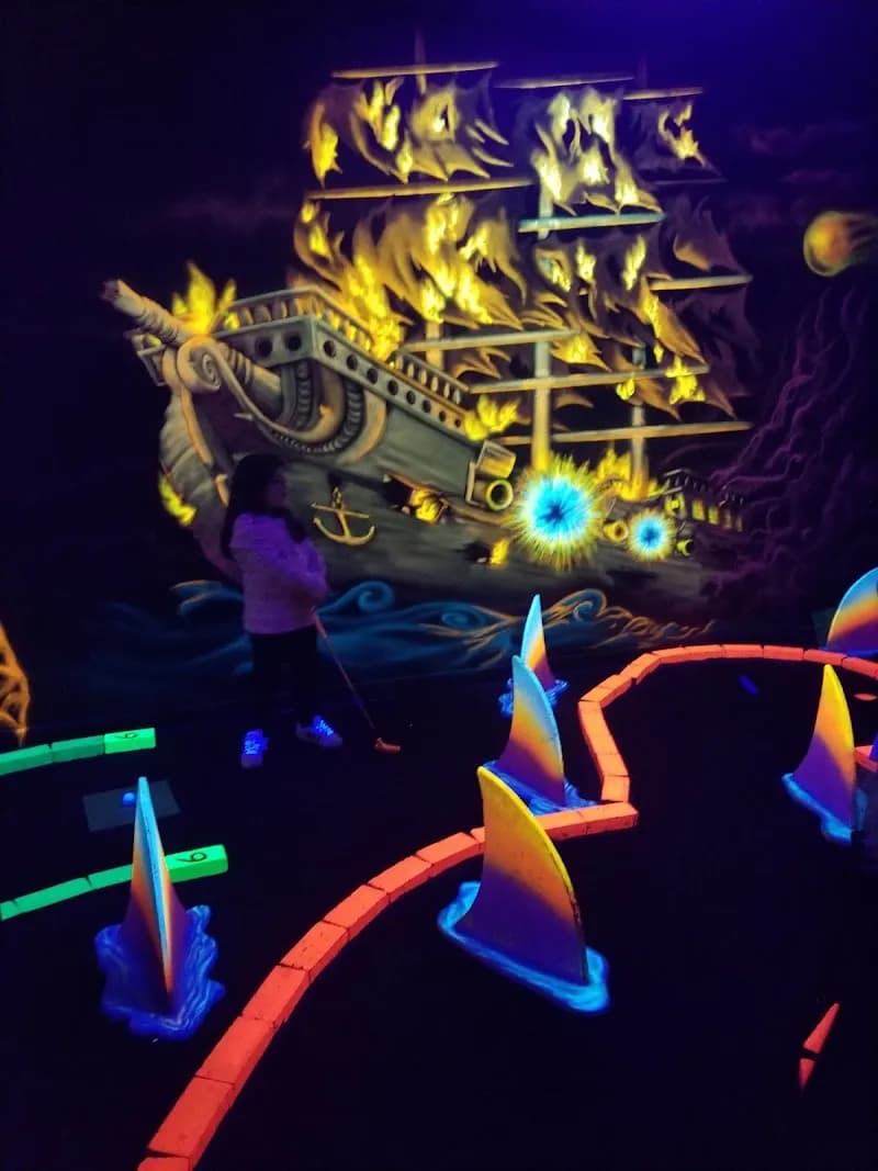View of Pirate Black Light Golf in Fayetteville, NC