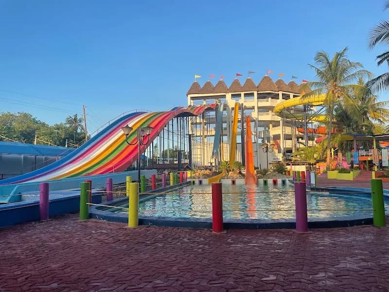 View of Pirates Beach Water Park in Dar es Salaam, DS