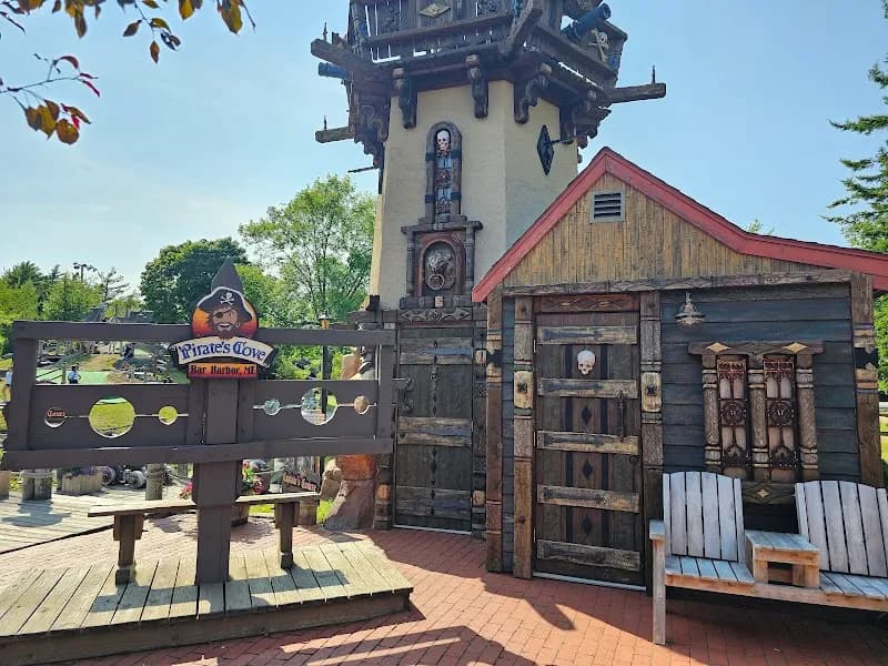 View of Pirate's Cove Adventure Golf in Bar Harbor, ME
