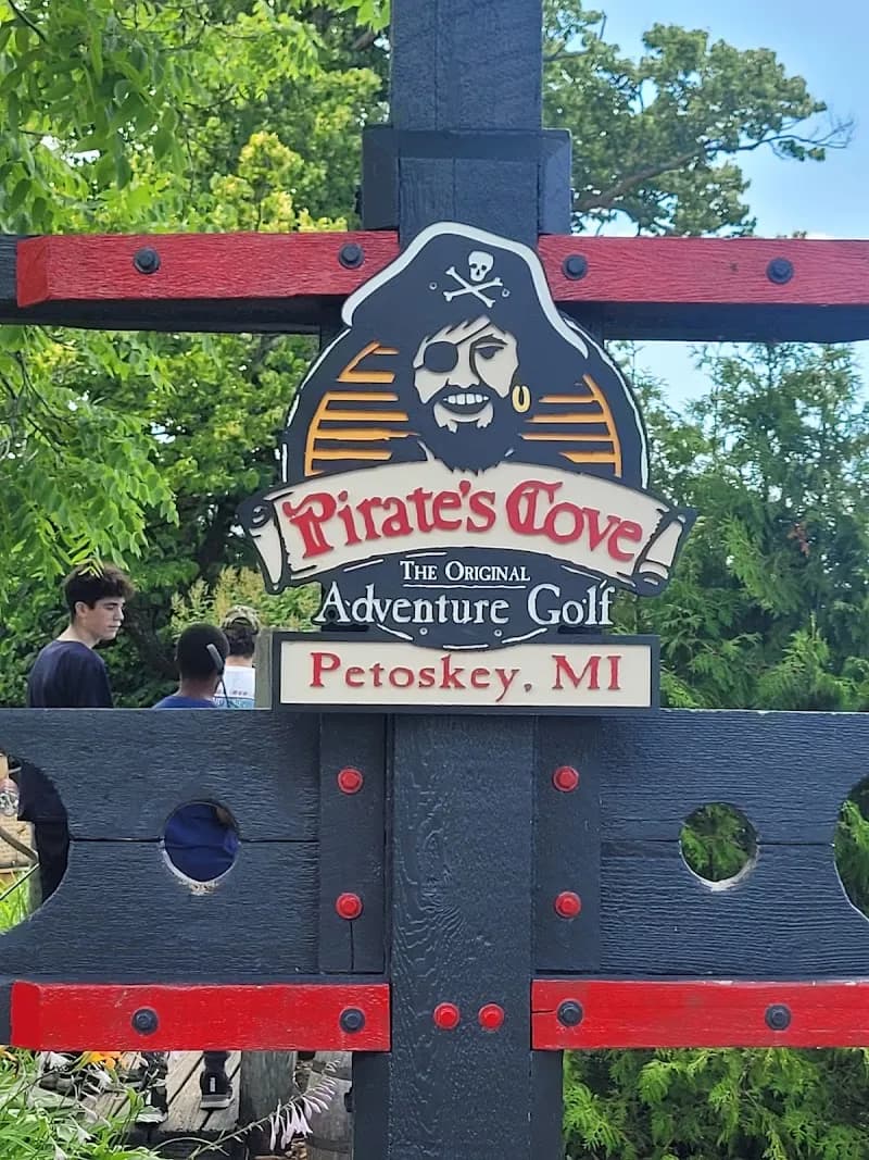 View of Pirate's Cove Adventure Golf in Cheboygan, MI