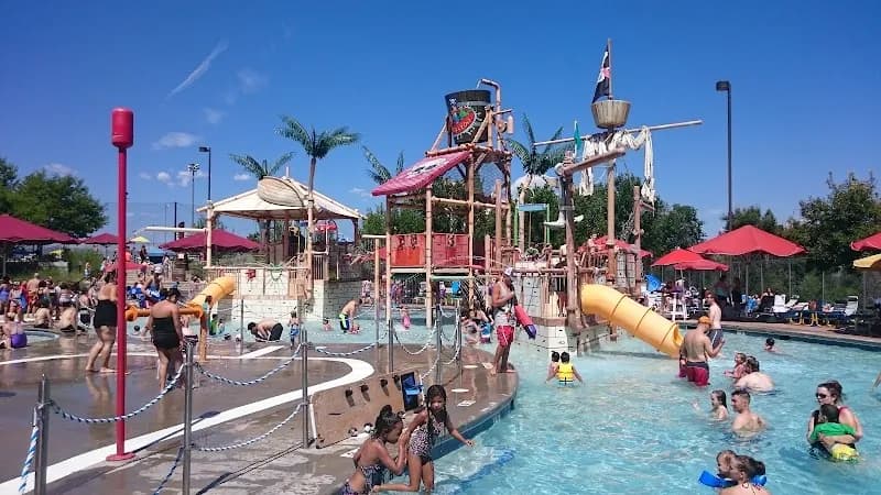 View of Pirates Cove Water Park in Centennial, CO