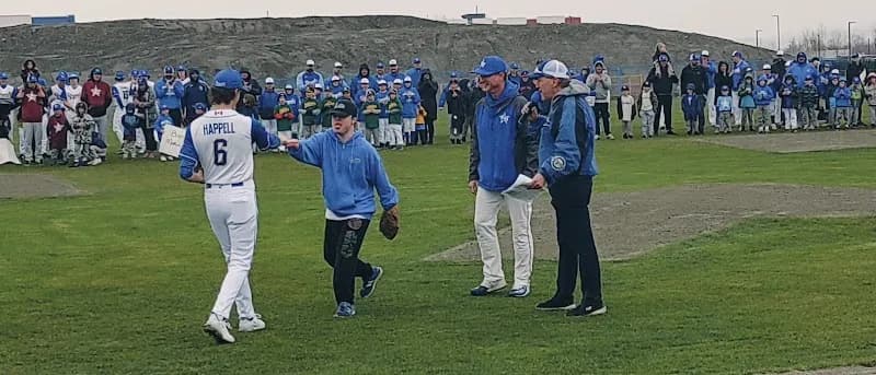 View of Pitt Meadows Athletic Park in Pitt Meadows, BC