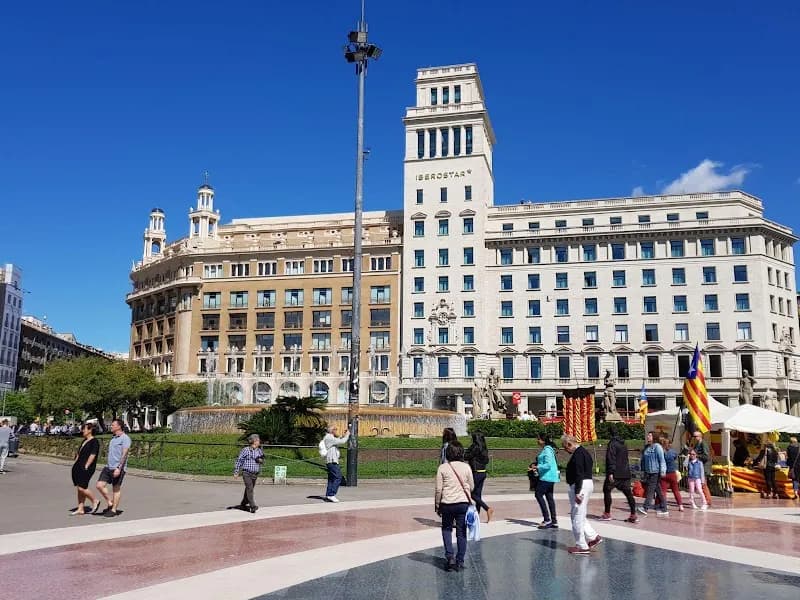 View of Plaça de Catalunya in Barcelona, CT