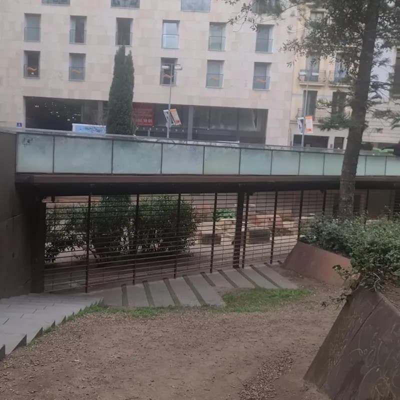 View of Plaça de la Vila de Madrid in Cerdanyola del Vallès, CT