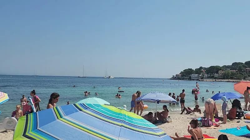 View of Plage de la Salis in Antibes, PACA