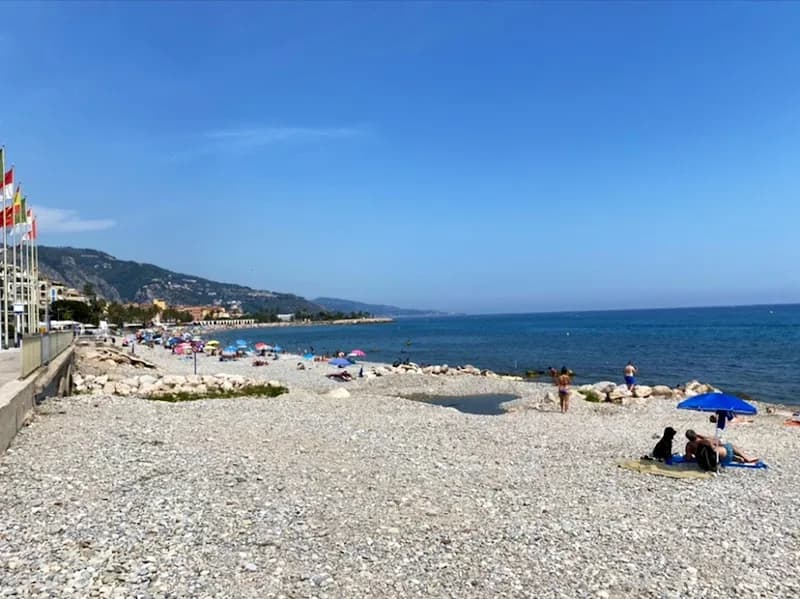 View of Plage Menton (Family Section) in Nice, PAC