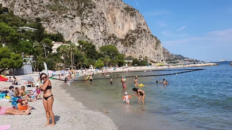 View of Plage Petite Afrique in Beaulieu-sur-Mer, PACA