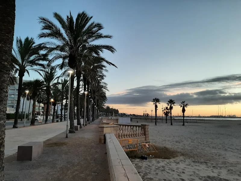 Platja Vilanova beach in Vilanova i la Geltrú, CT