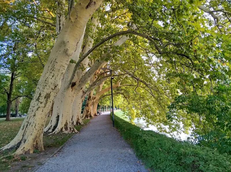 View of Platzspitz in Zurich, ZH
