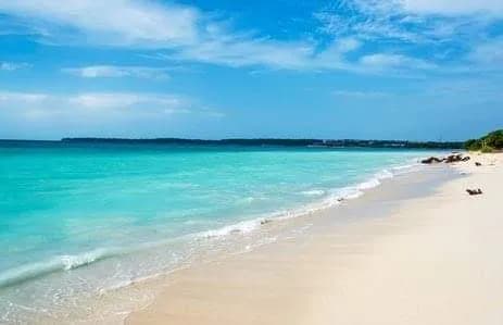 View of Playa Blanca in Bocagrande, Bolivar