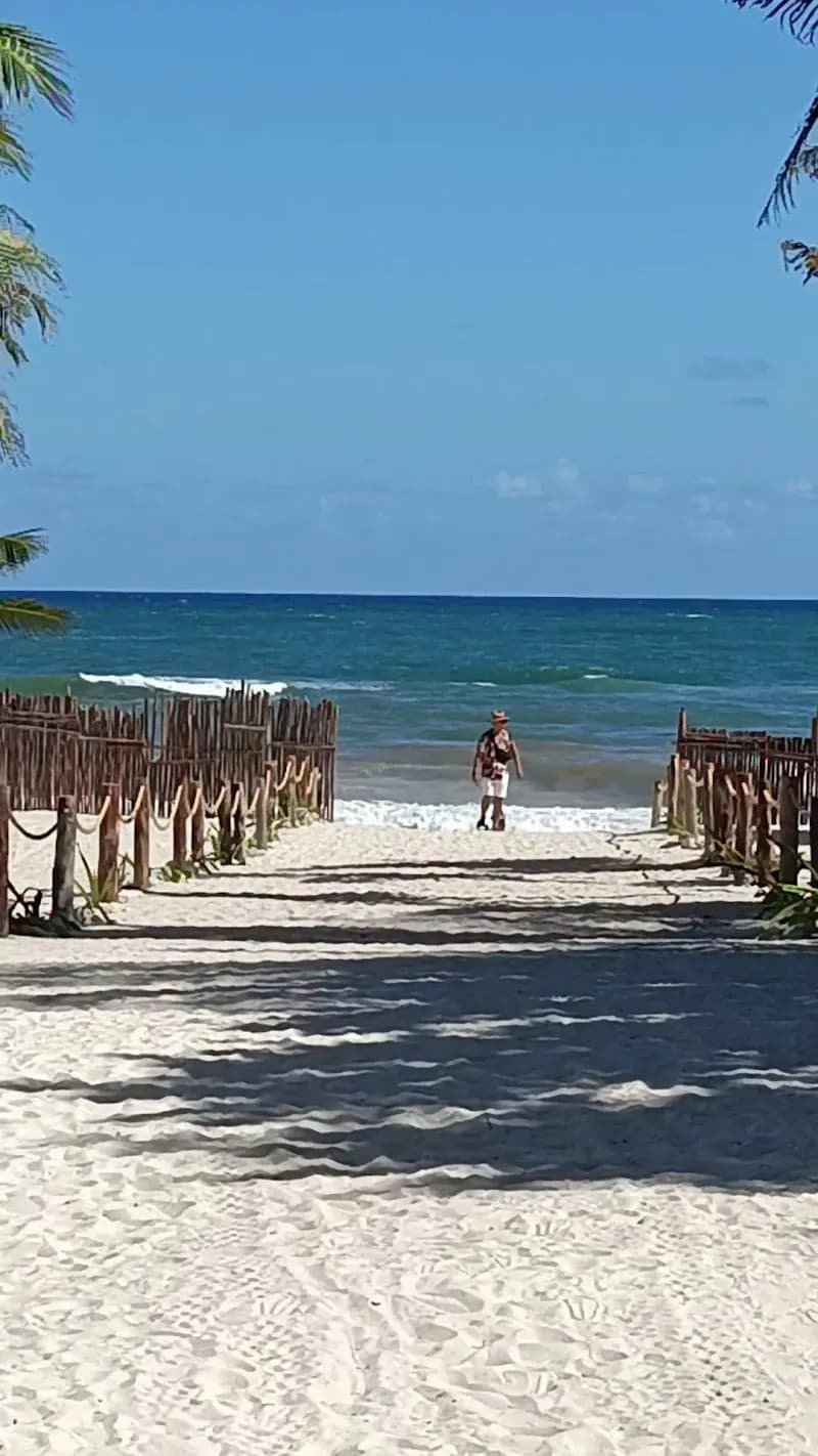 View of Playa del Pueblo in Tulum, QR