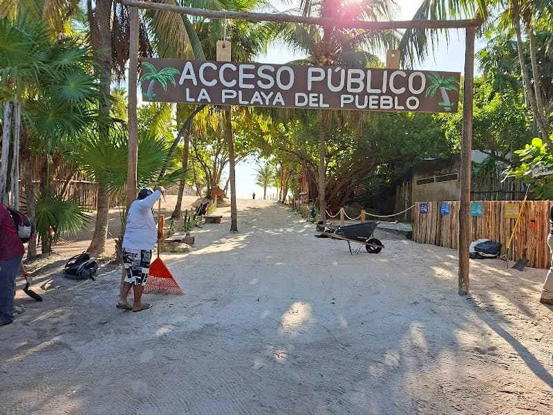 View of Playa del Pueblo in Tulum, QR