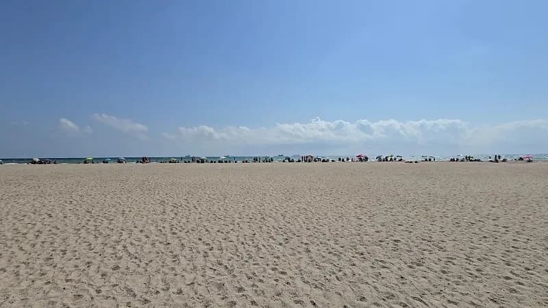 View of Playa del Saler in Valencia, VC