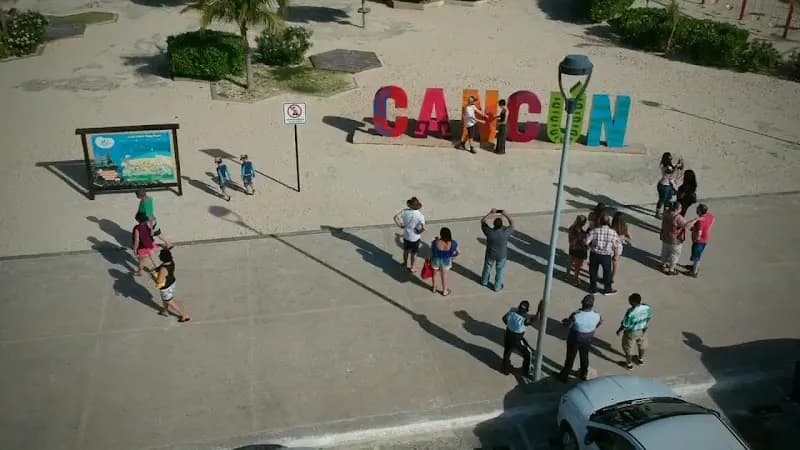 View of Playa Langosta in Cancun, QR